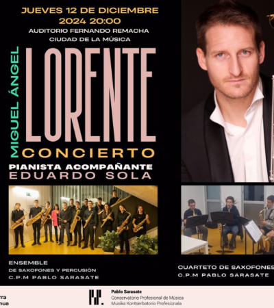 CONCIERTO SAXOFÓN MIGUEL ÁNGEL LORENTE